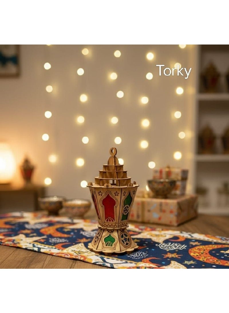 Quds 1 Musical & Light Decoration – Premium Finish + Free Keychain | 17 cm - Image 3